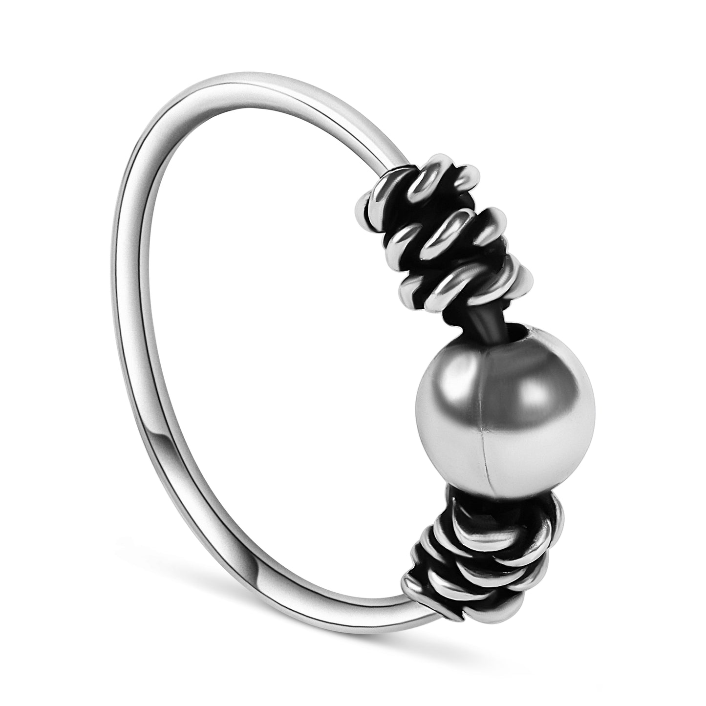 Deewani Silver Nose Ring