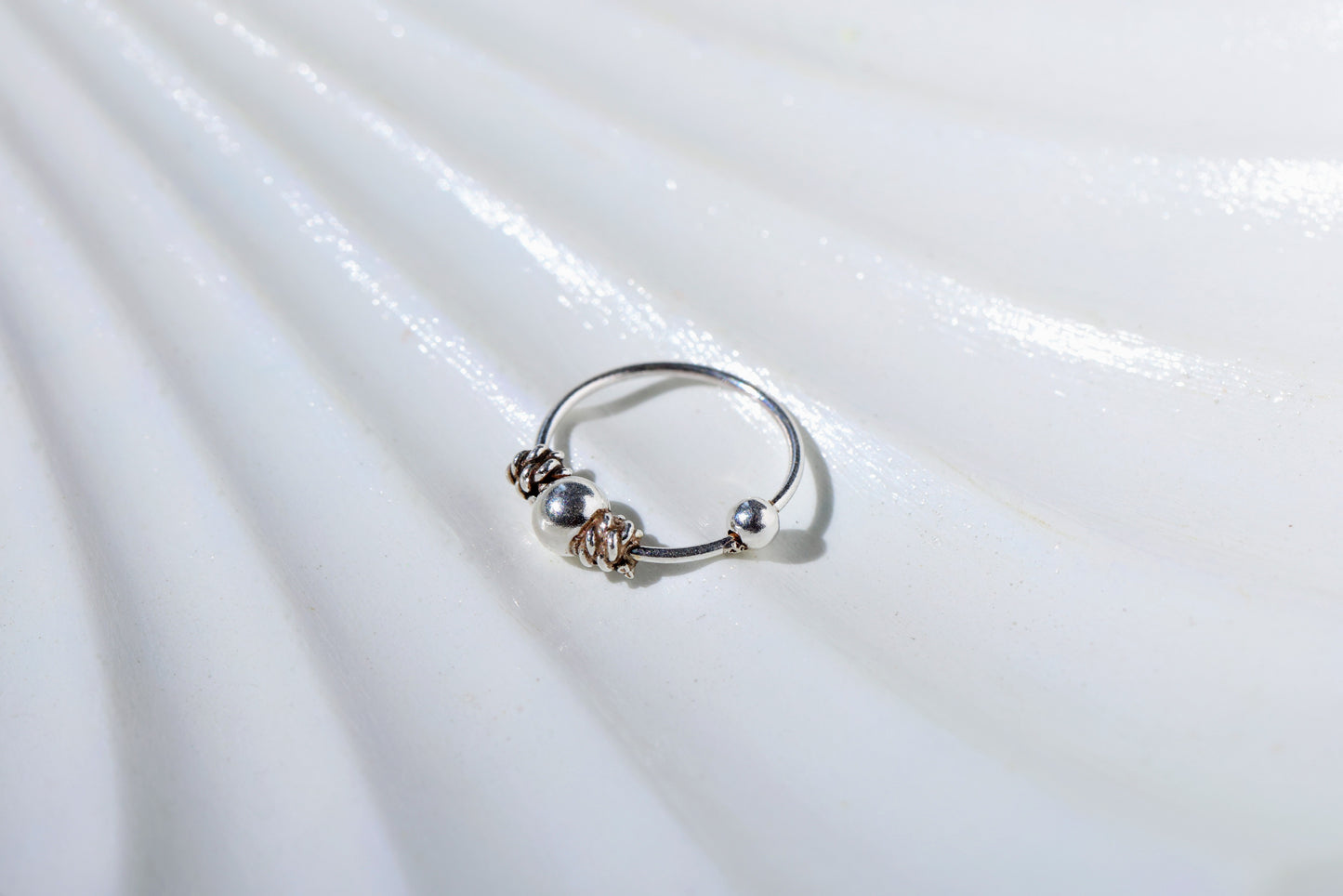 Riya Silver Nose Ring