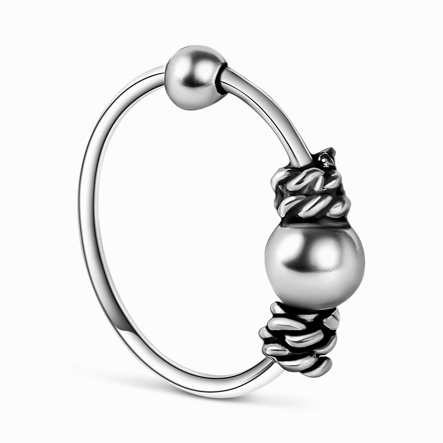 Riya Silver Nose Ring