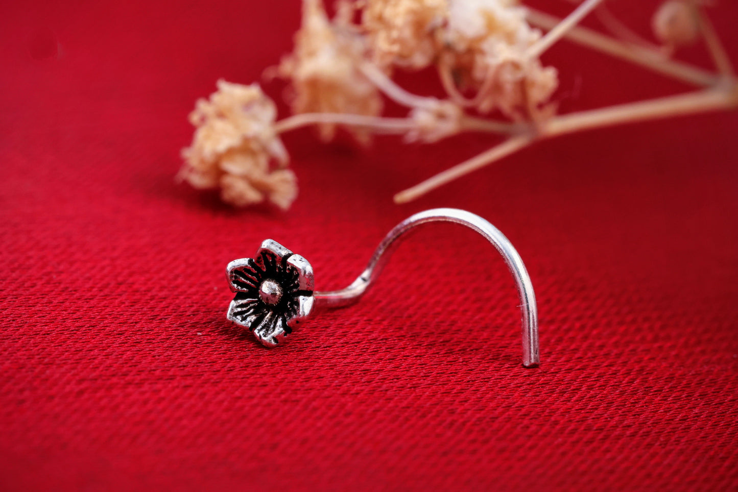 Raya Silver Nose Pin