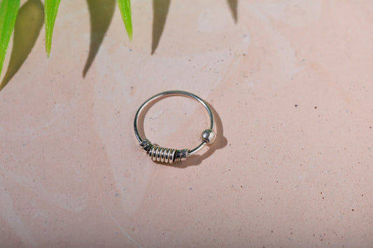 Haseen Silver Nose Ring