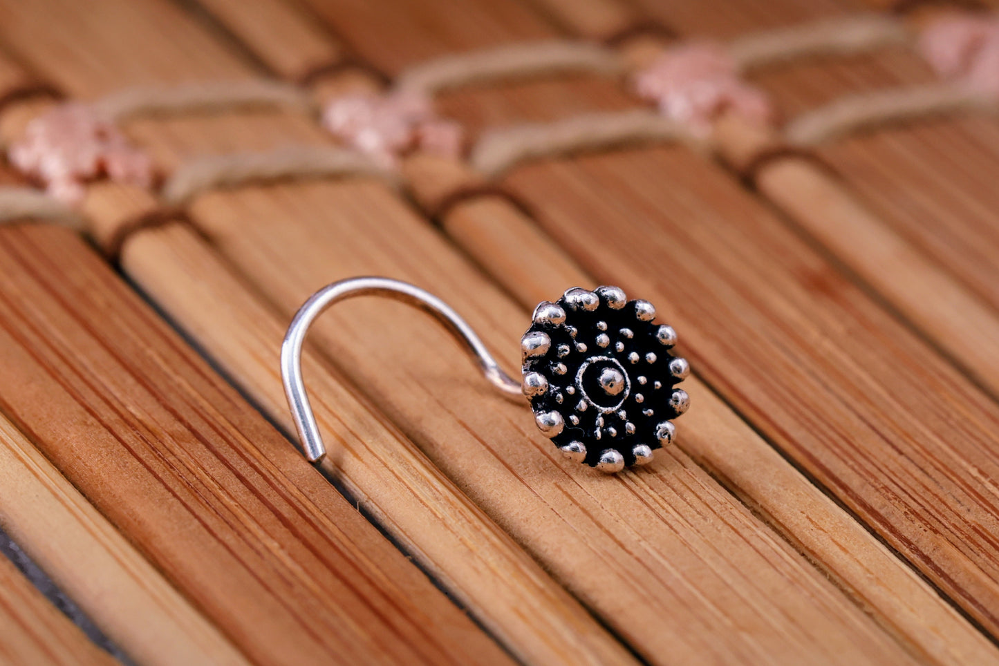Mushk  Silver Nose Pin
