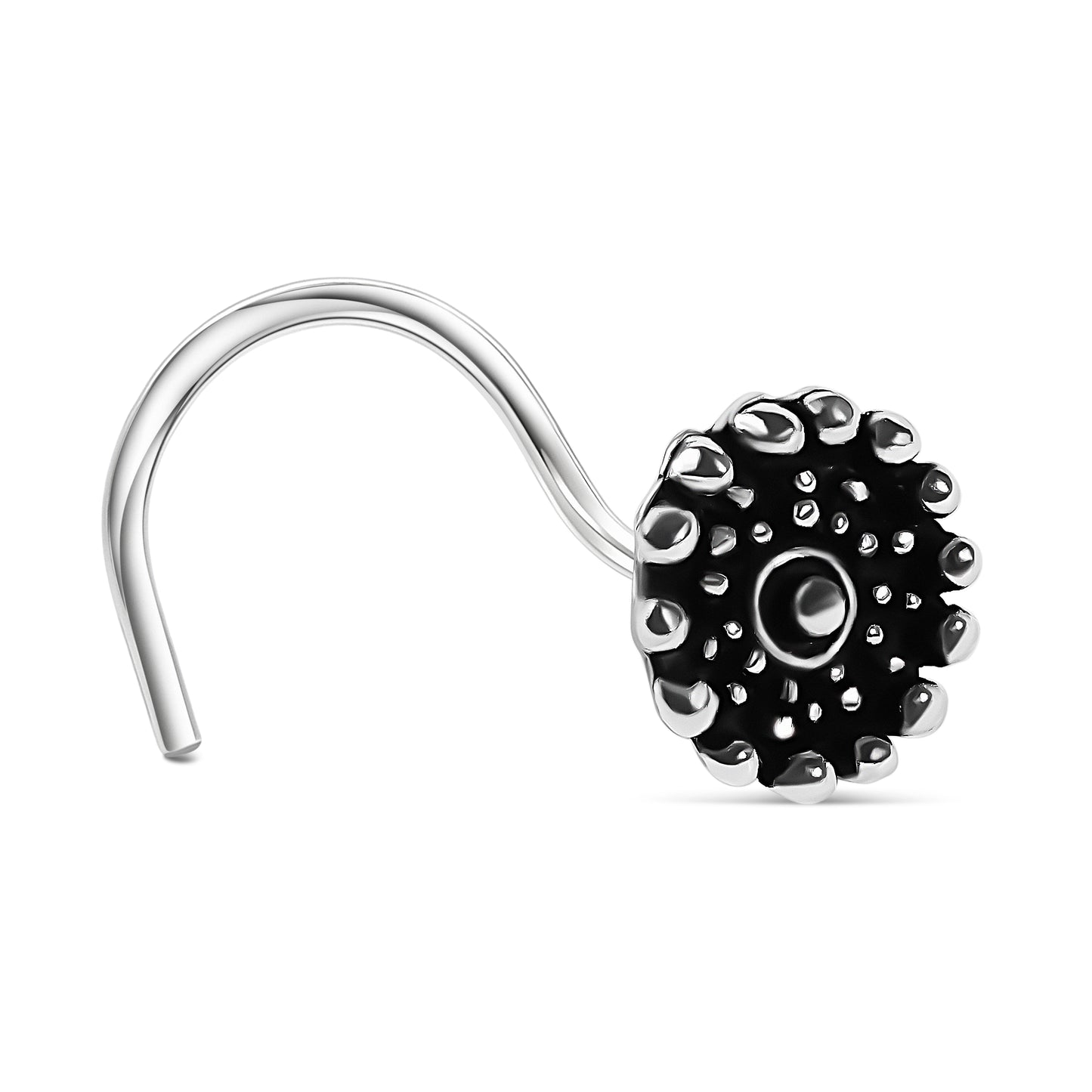 Mushk  Silver Nose Pin