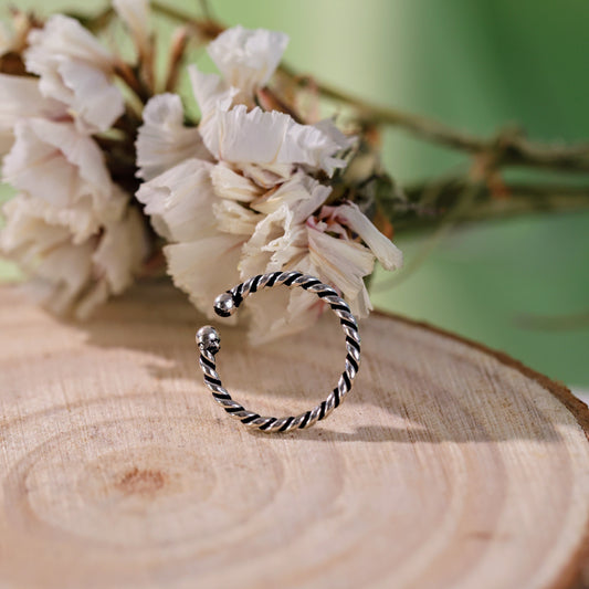 Twisted Wire Nose Ring (clip on)