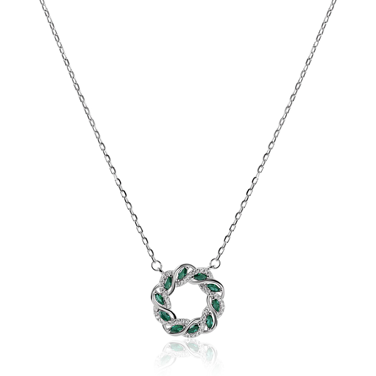 Celestial Green Zirconia Necklace