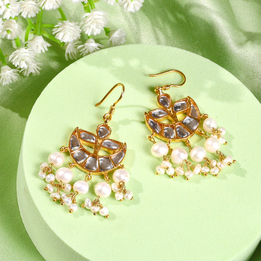 Kundan Earrings with pearls
