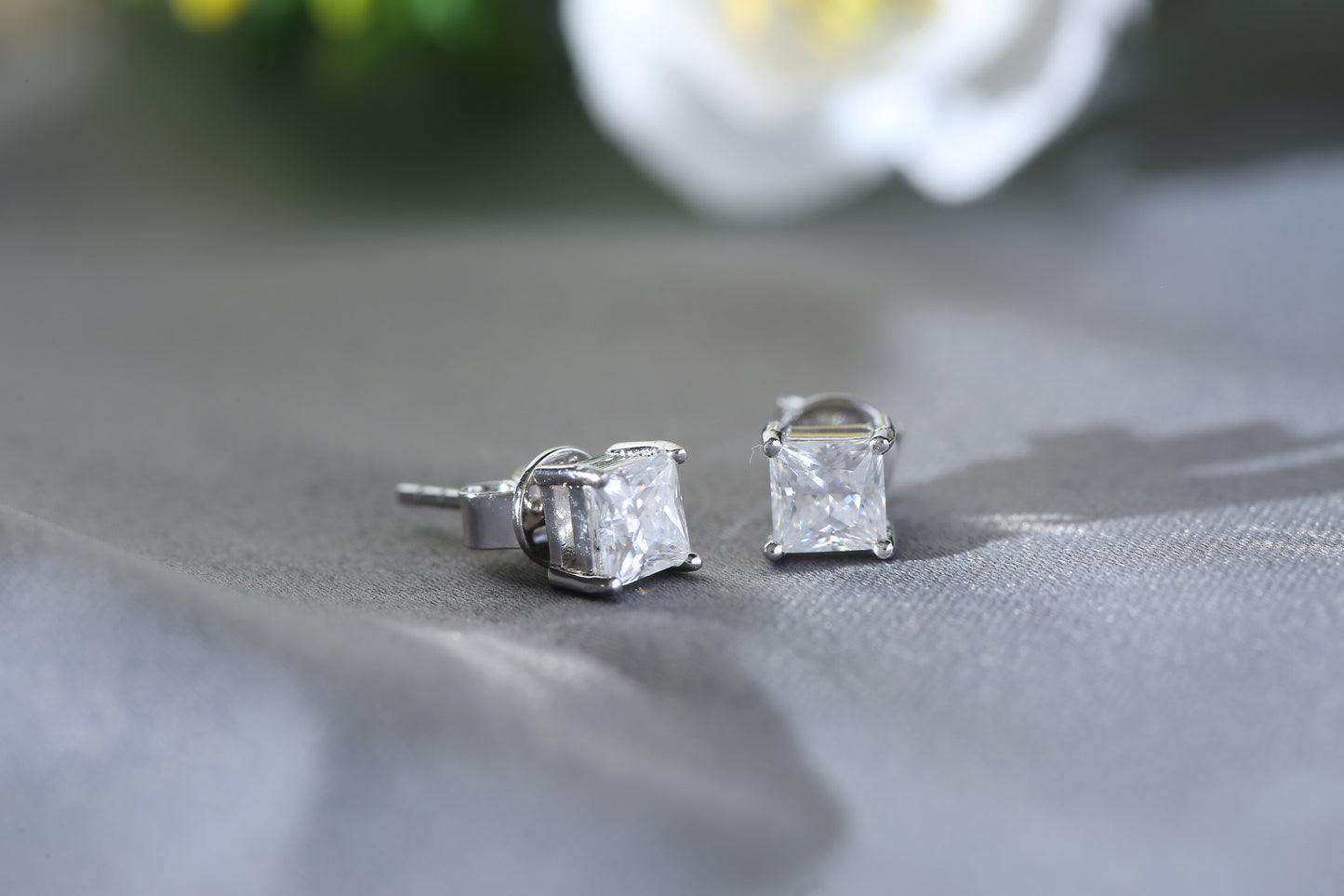 Moissanite Princess Cut Tops