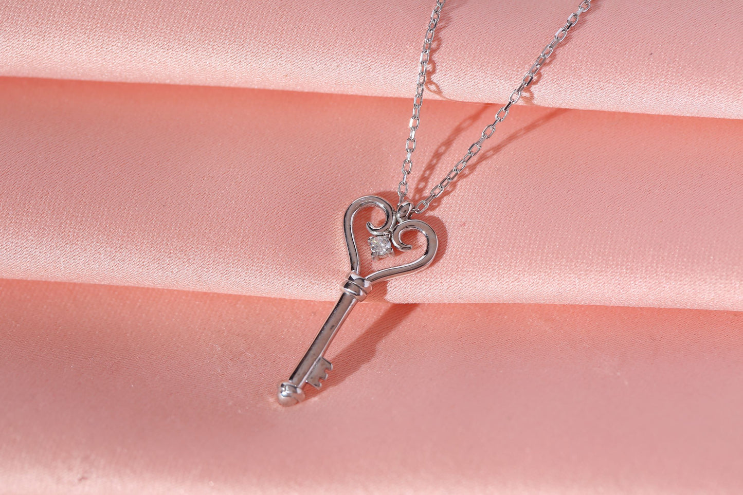 Diamond Key Pendant