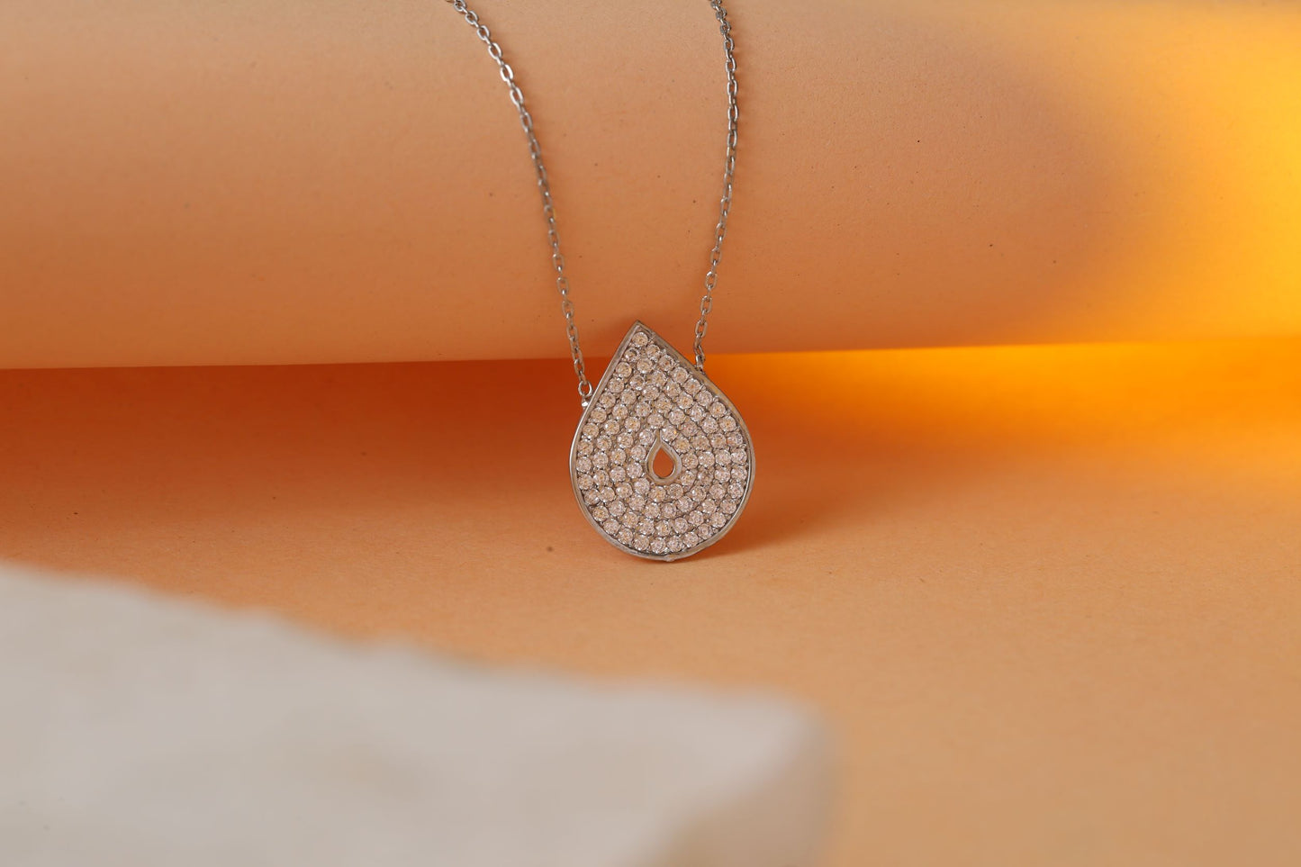 Pear Pendant Necklace