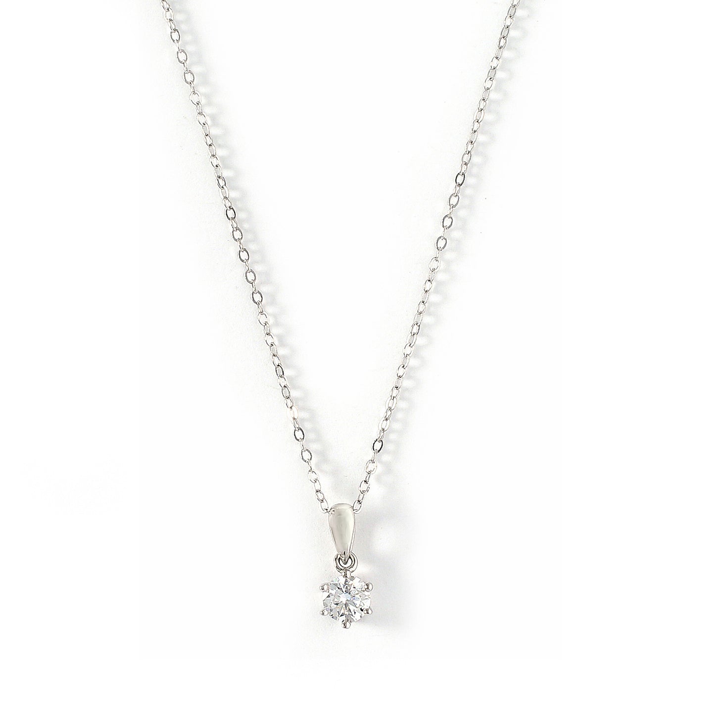 Moissanite Solitaire Pendant