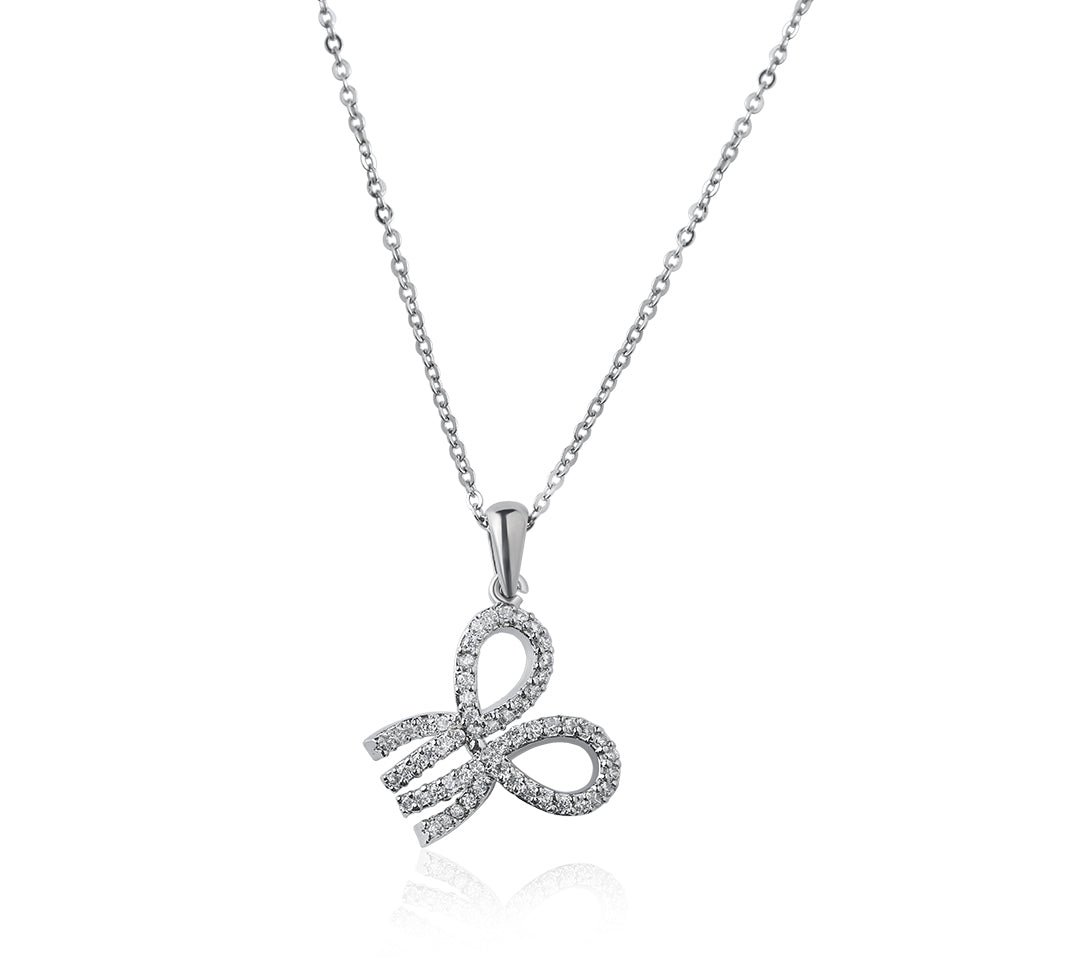 Tiffany inspired Bow Pendant