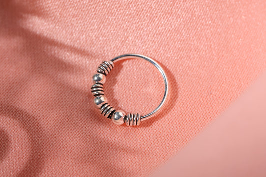 Bahar Silver Nose Ring