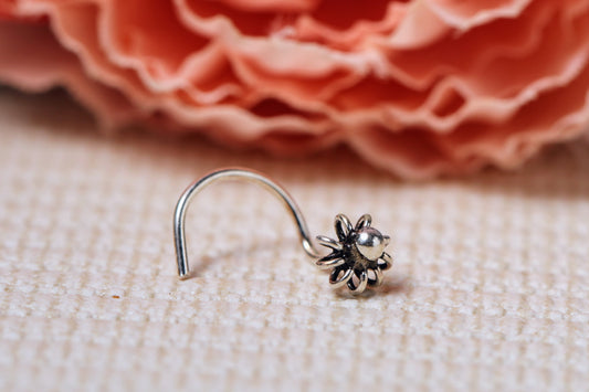 Noor Silver Nose Pin