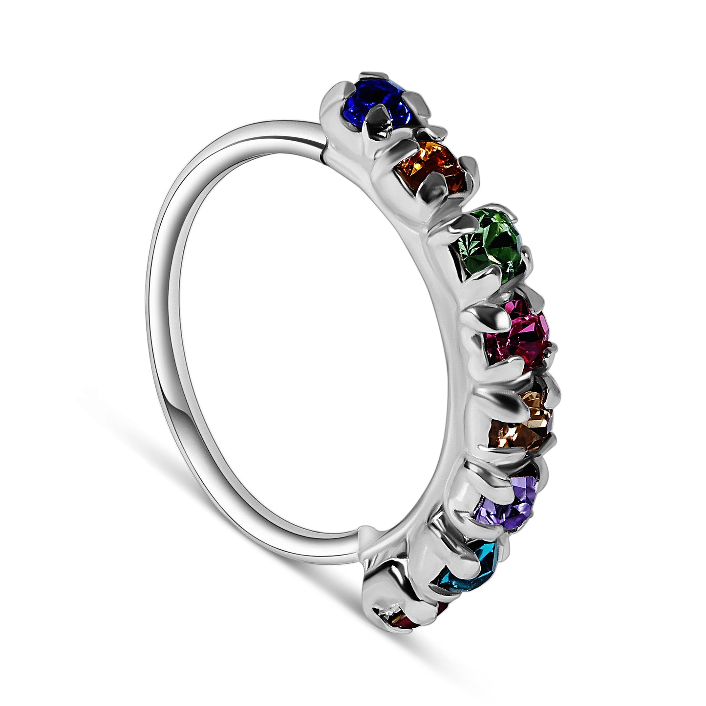 Dhanak Silver Nose Ring