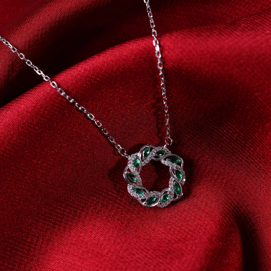 Celestial Green Zirconia Necklace