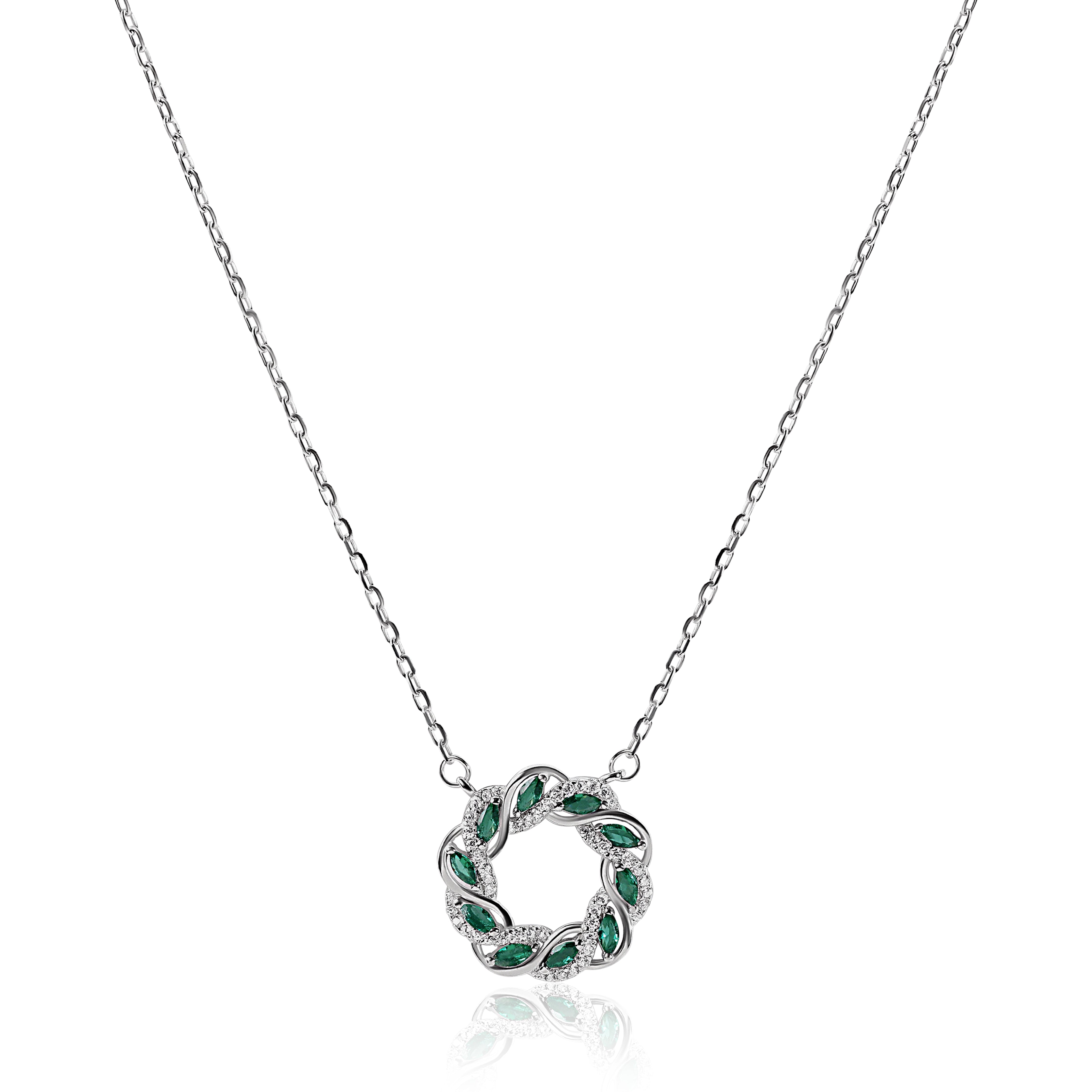 Celestial Green Zirconia Necklace