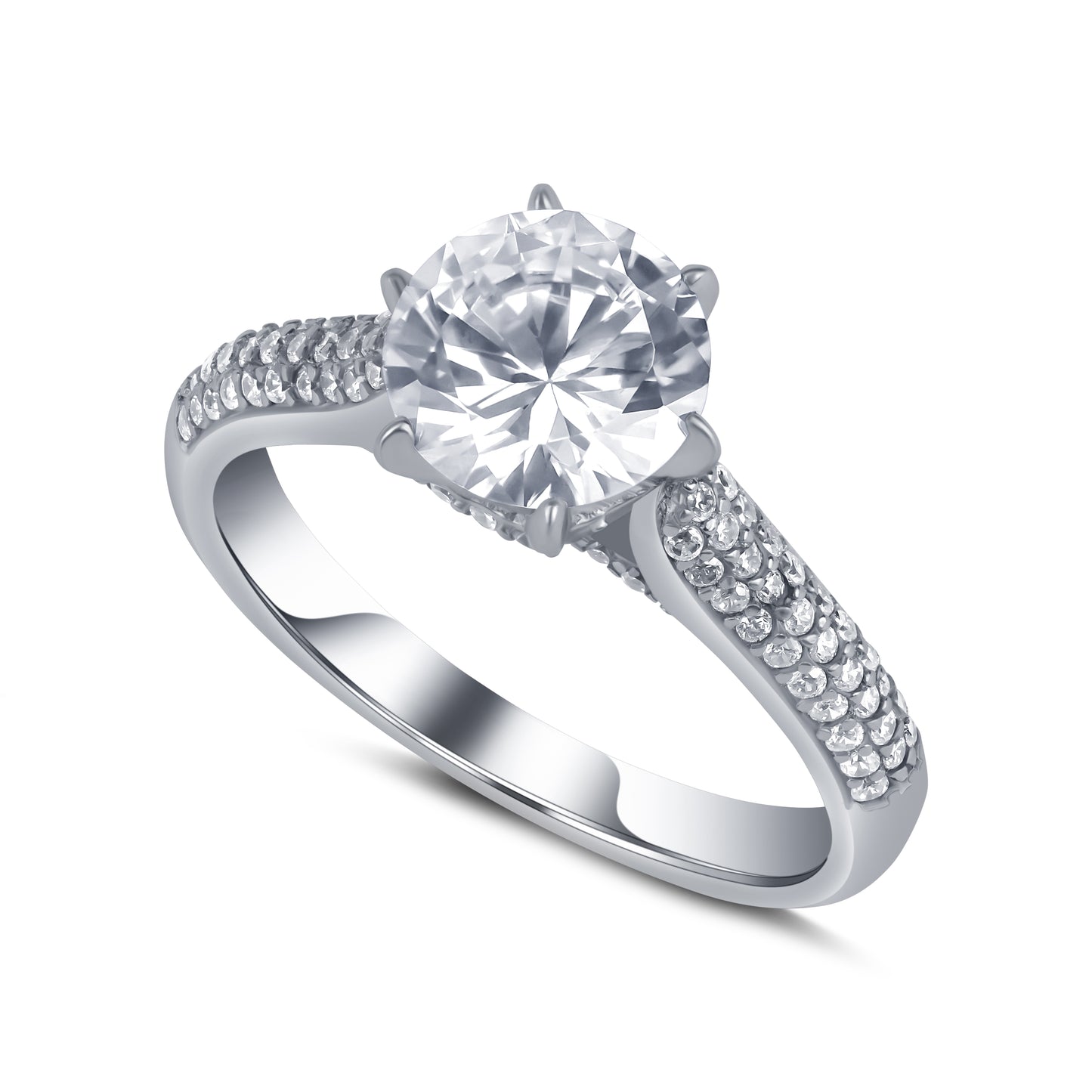 Crown Solitaire Ring