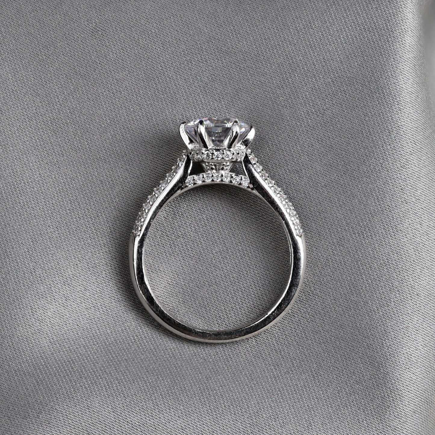 Crown Solitaire Ring