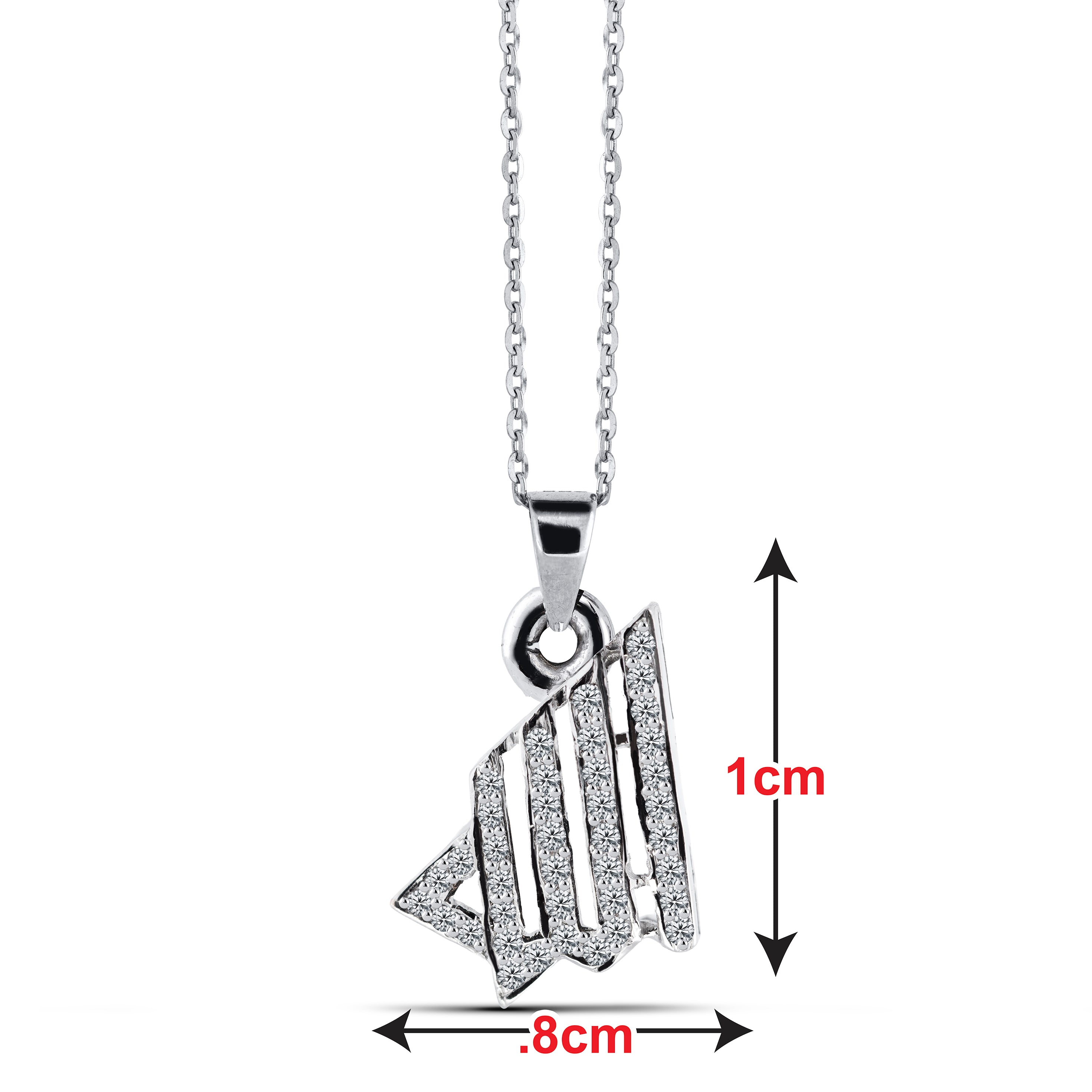 21k Gold & Diamond Allha Pendant