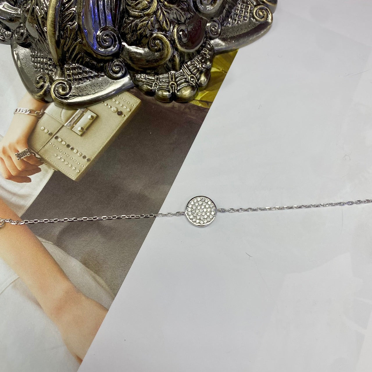 Round Pave Zirconia Bracelet