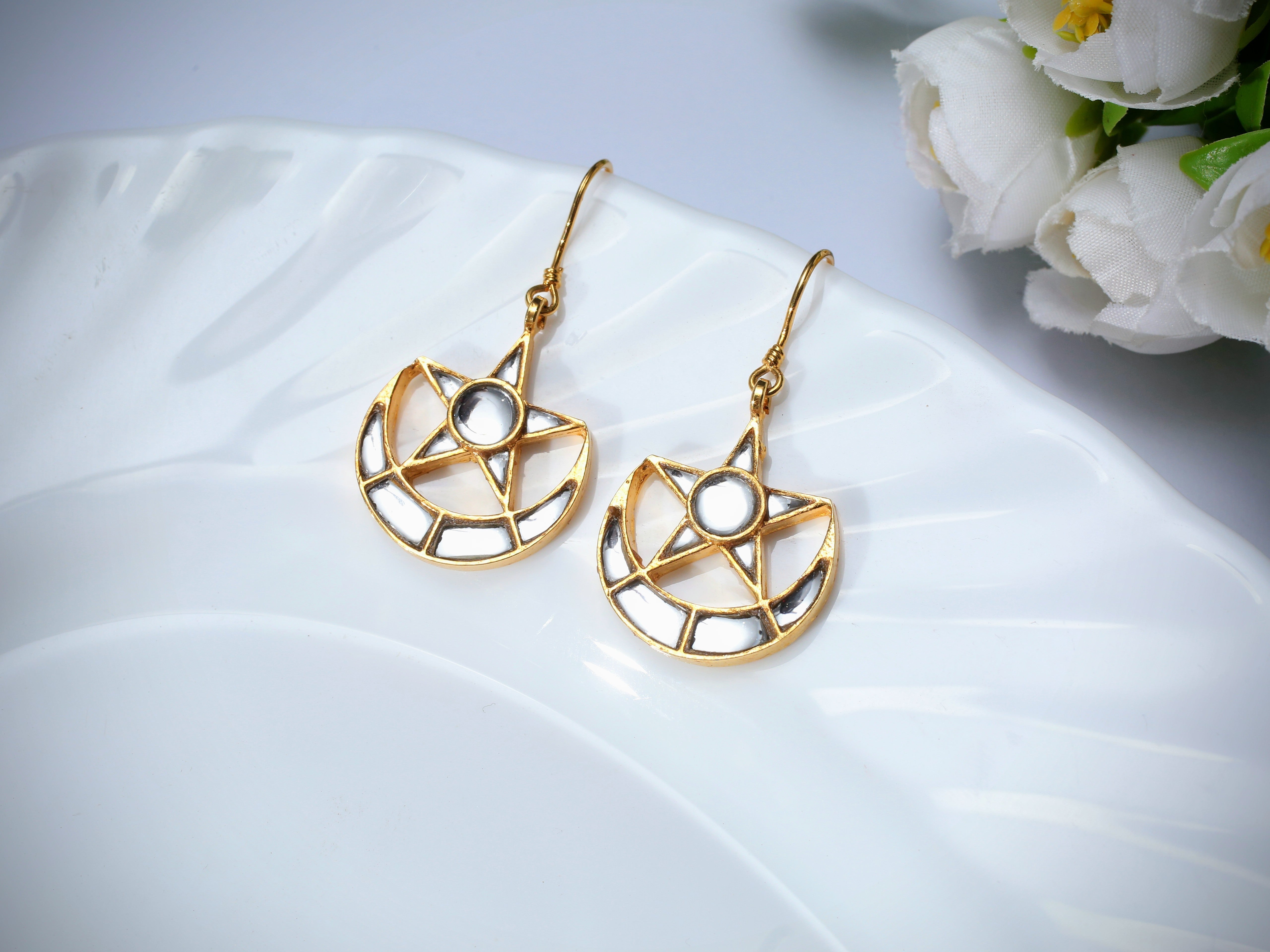 chand tara earrings