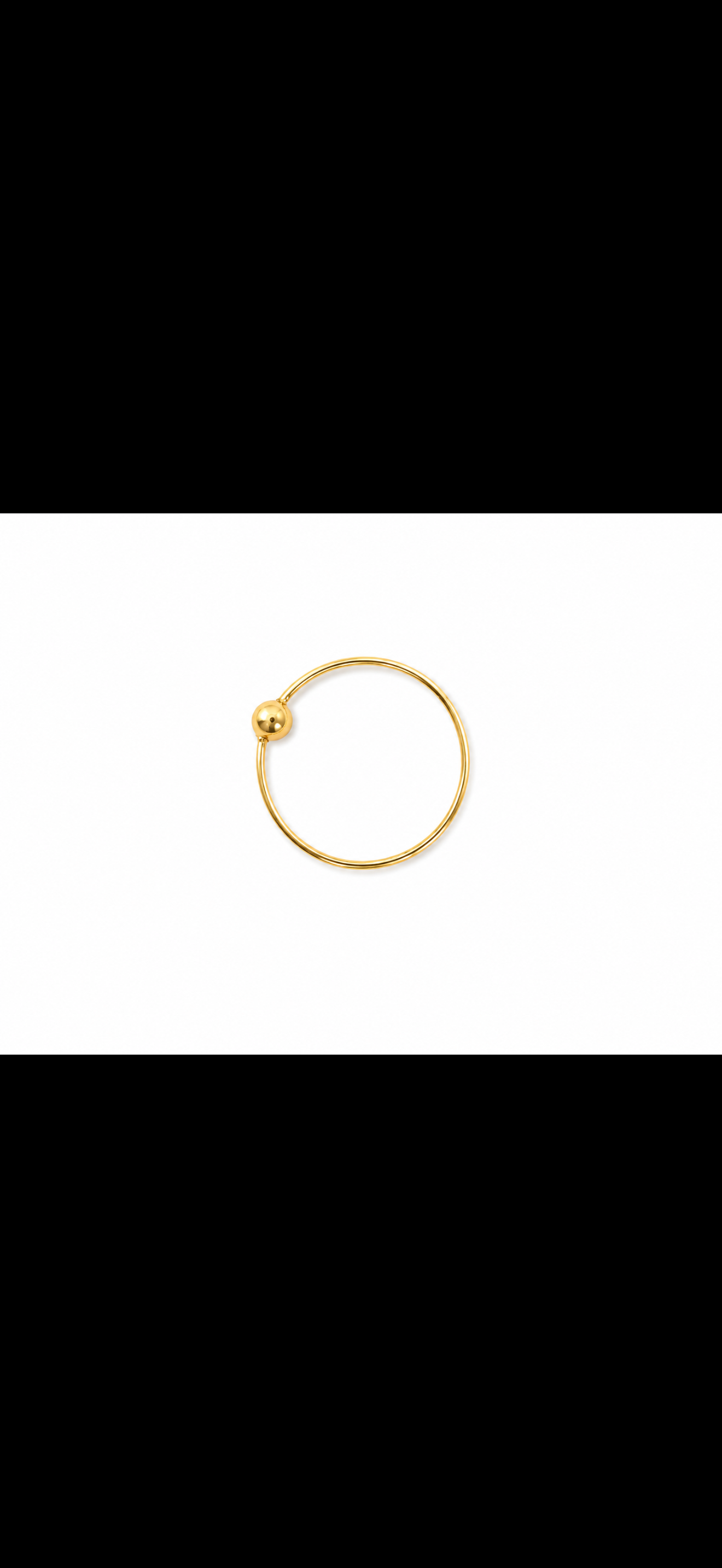 18k gold Nosering