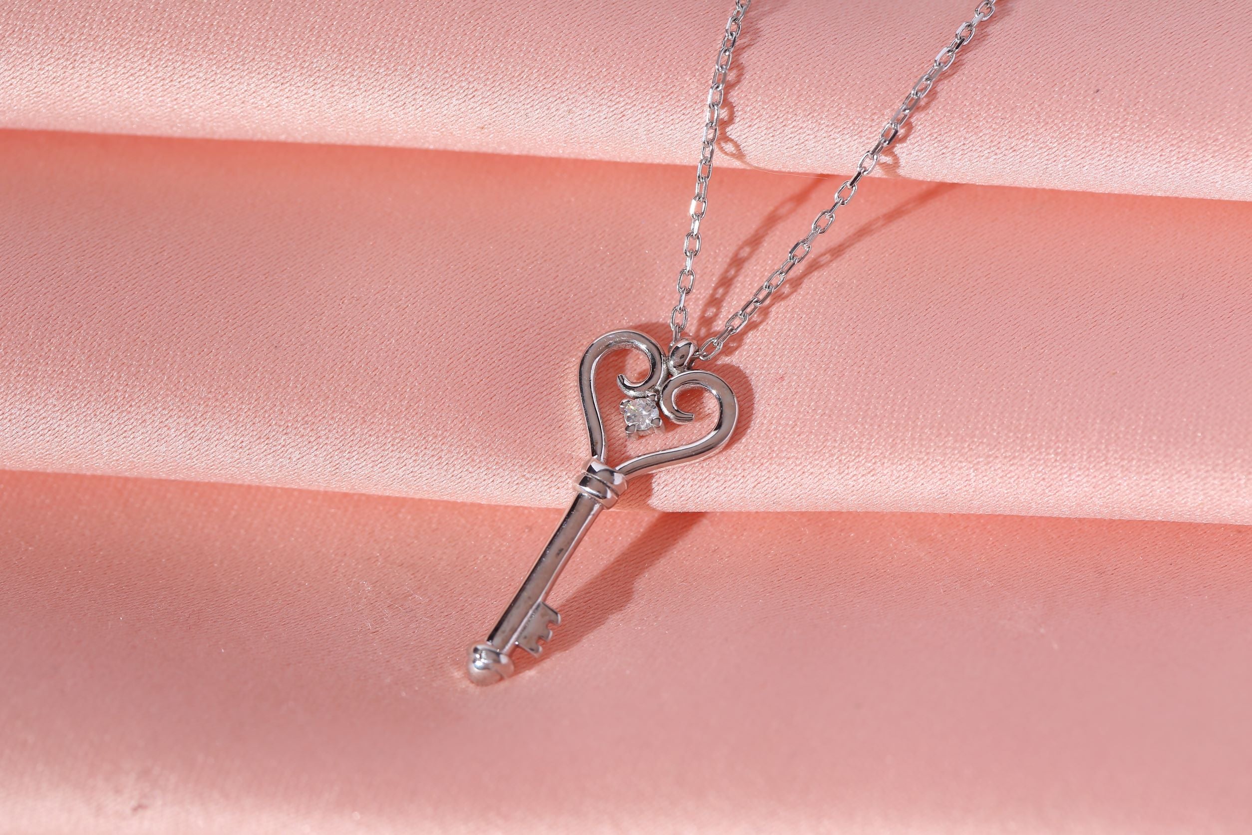 Diamond Key Pendant