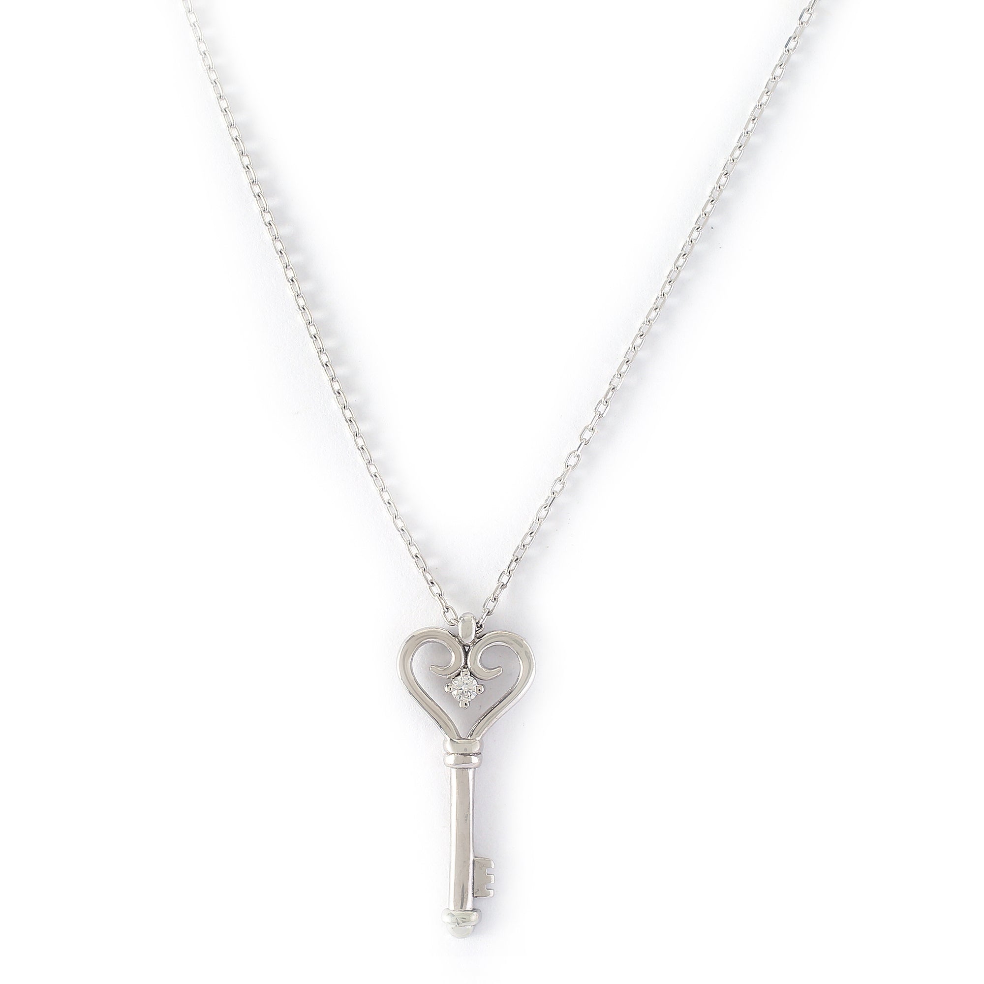Diamond Key Pendant