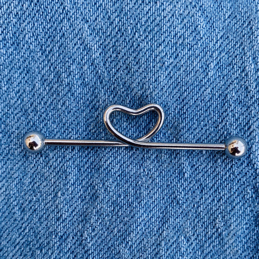 Heart Industrial Piercing